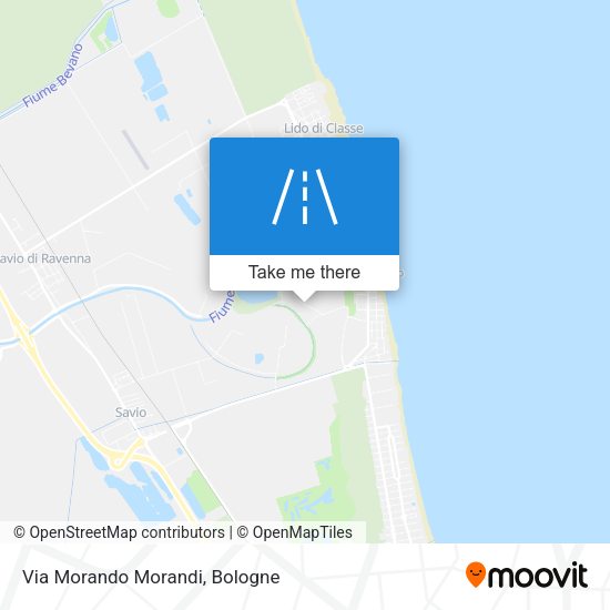 Via Morando Morandi map