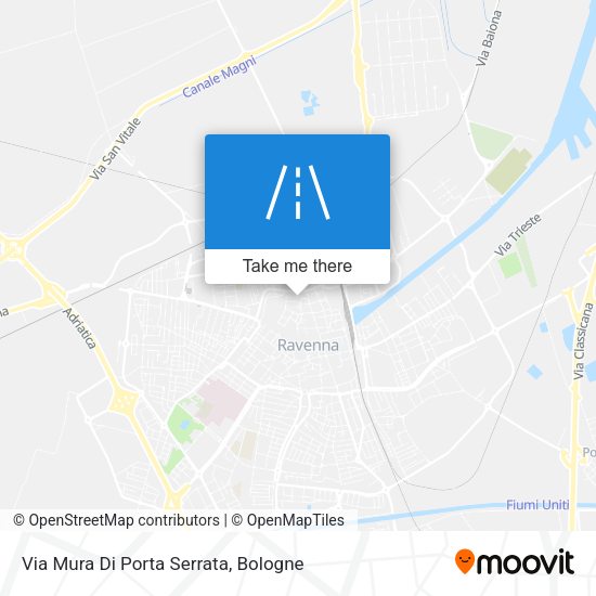 Via Mura Di Porta Serrata map