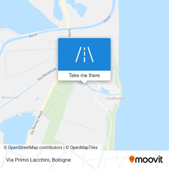Via Primo Lacchini map