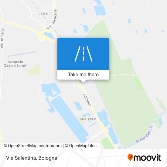 Via Salentina map