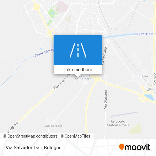 Via Salvador Dalì map