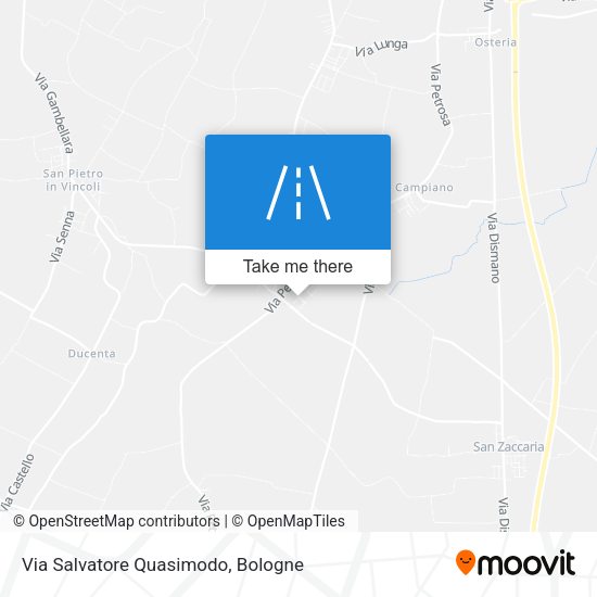 Via Salvatore Quasimodo map