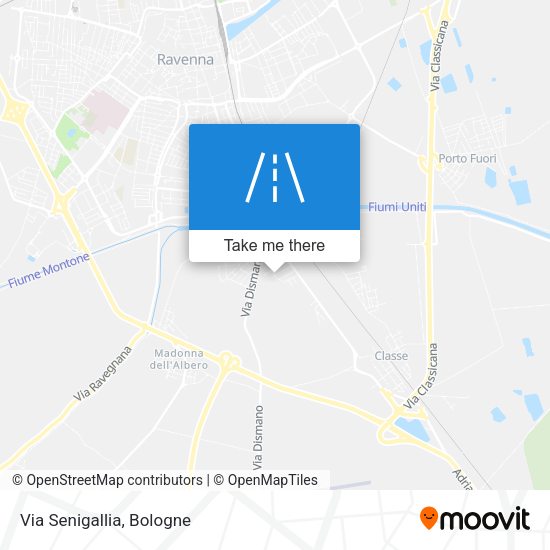Via Senigallia map