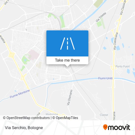 Via Serchio map