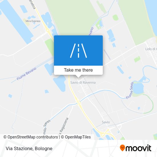 Via Stazione map