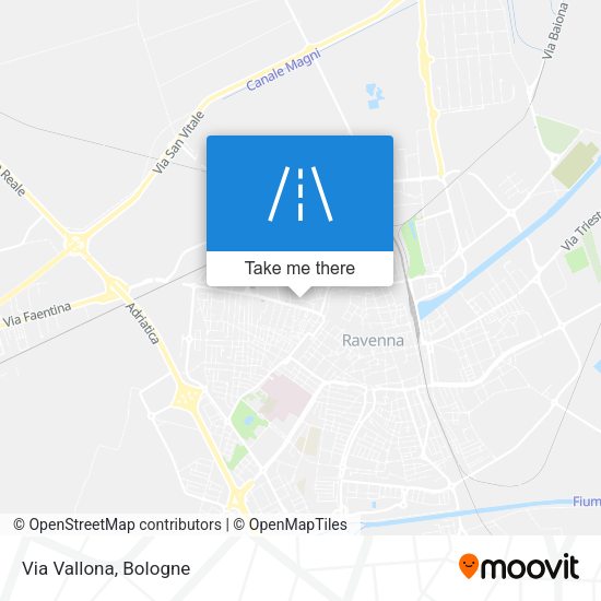 Via Vallona map