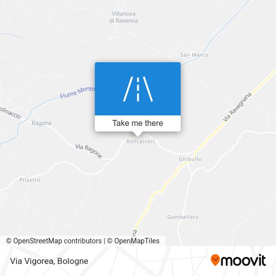 Via Vigorea map