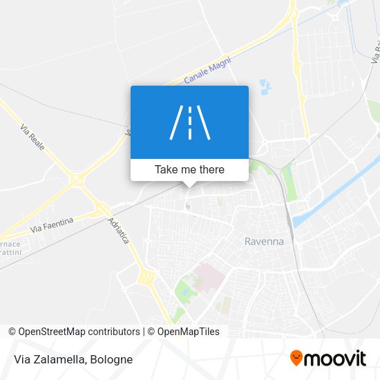 Via Zalamella map