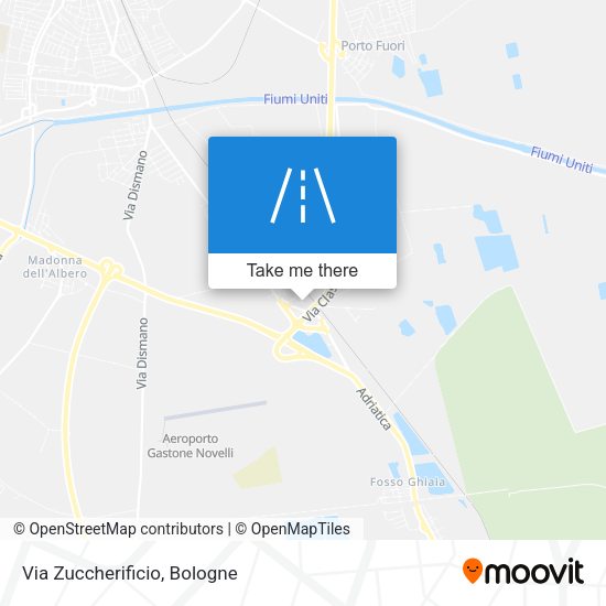 Via Zuccherificio map