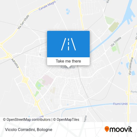 Vicolo Corradini map