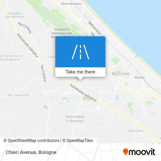 Chieri Avenue map