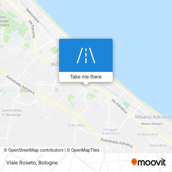 Viale Roseto map