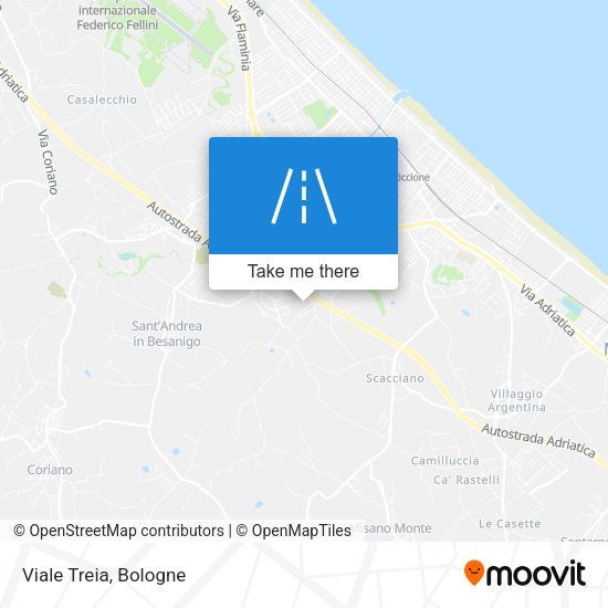 Viale Treia map