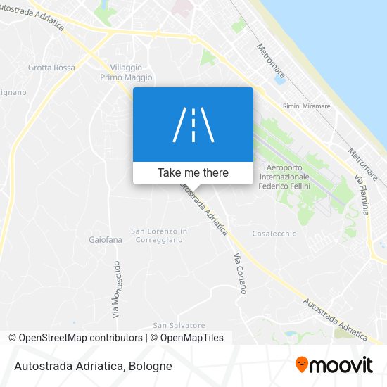 Autostrada Adriatica map