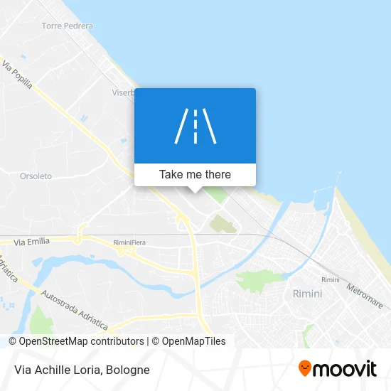 Achille Loria Street map