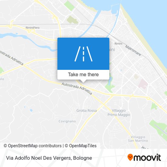 Via Adolfo Noel Des Vergers map