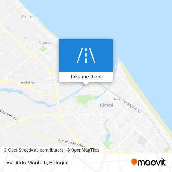 Via Aldo Montalti map