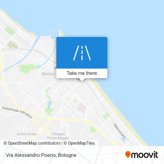 Via Alessandro Poerio map