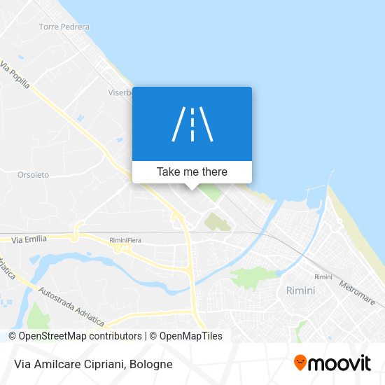 Via Amilcare Cipriani map