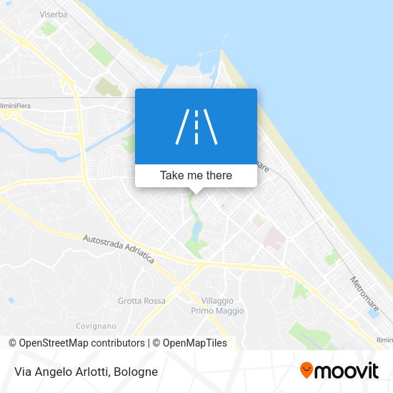 Via Angelo Arlotti map