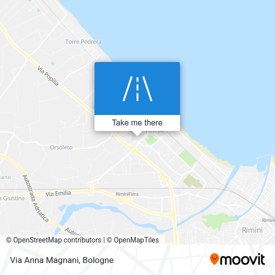 Via Anna Magnani map