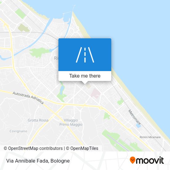 Via Annibale Fada map