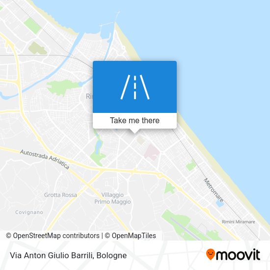 Via Anton Giulio Barrili map