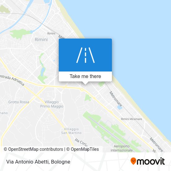 Via Antonio Abetti map