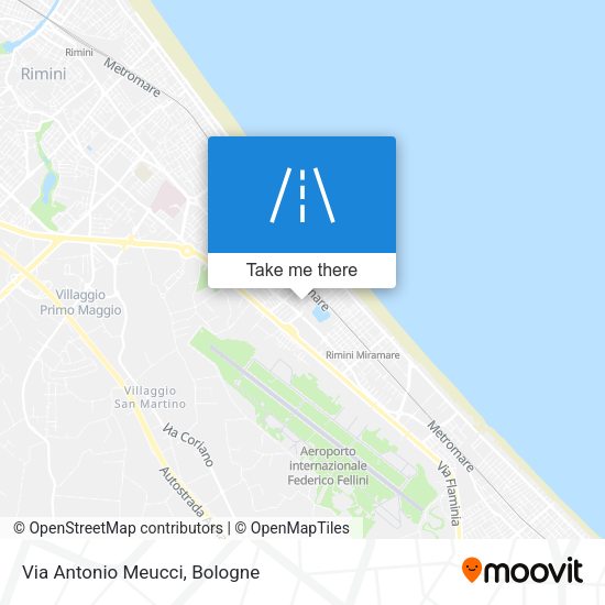 Via Antonio Meucci map