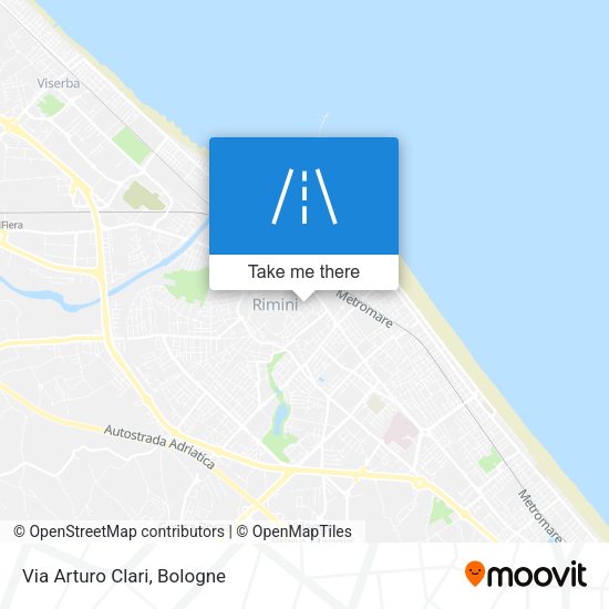 Via Arturo Clari map