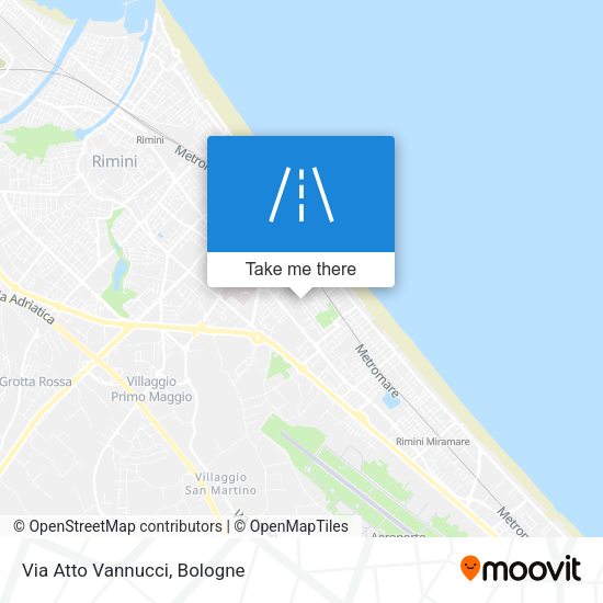 Via Atto Vannucci map