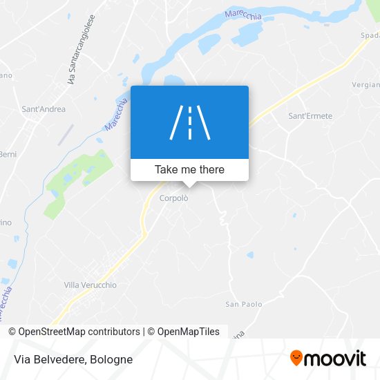Via Belvedere map