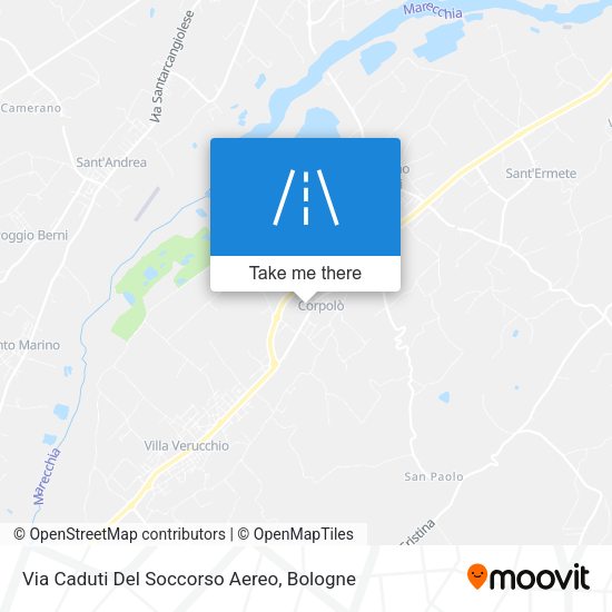 Via Caduti Del Soccorso Aereo map