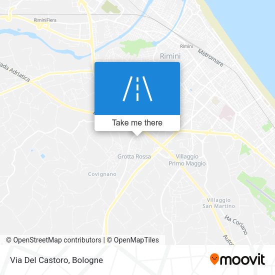 Via Del Castoro map