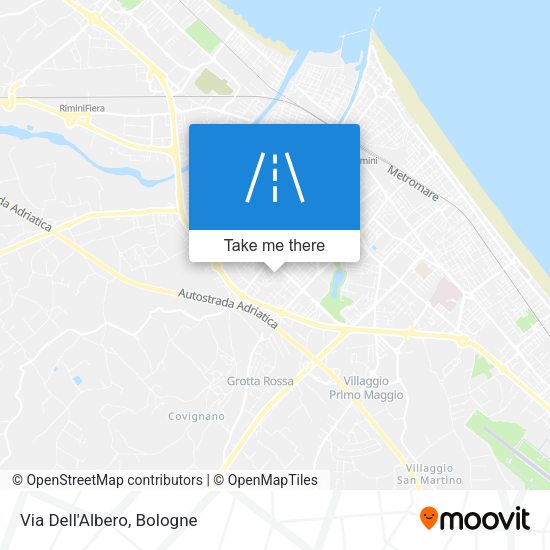 Via Dell'Albero map