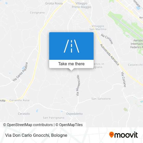 Via Don Carlo Gnocchi map