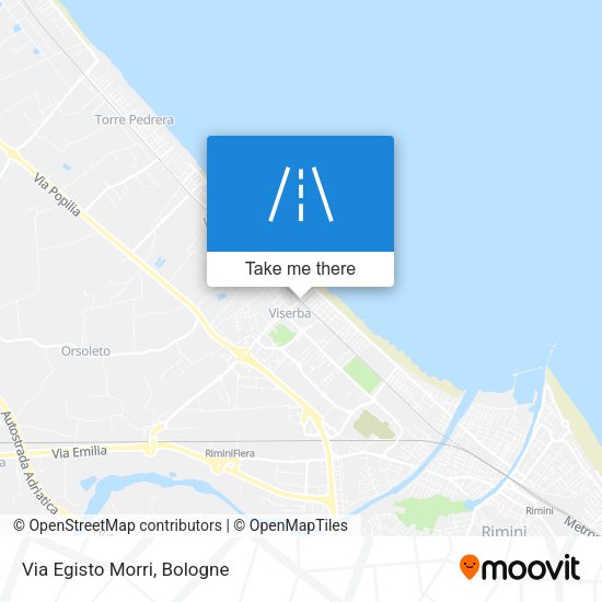 Via Egisto Morri map