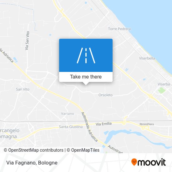 Via Fagnano map