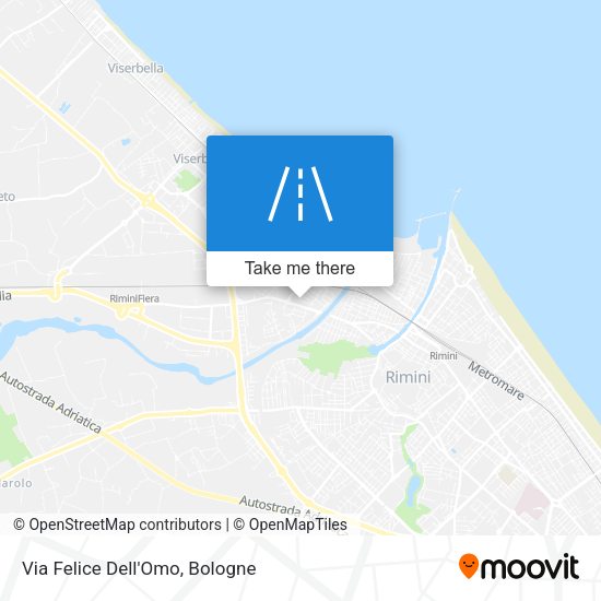 Via Felice Dell'Omo map