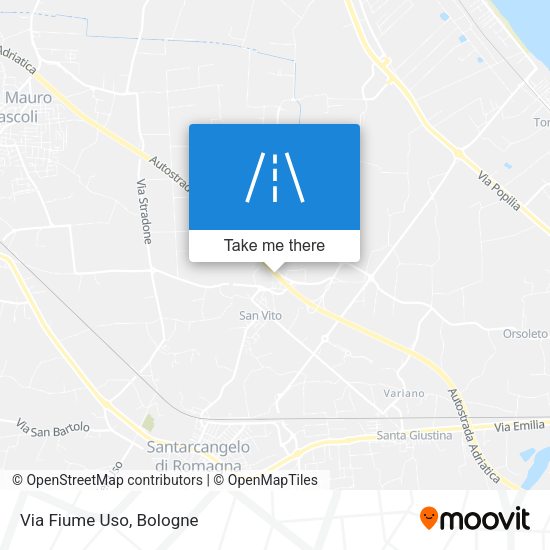 Via Fiume Uso map