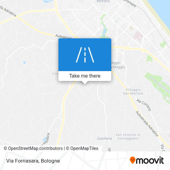 Via Fornasara map