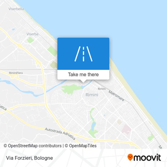 Via Forzieri map
