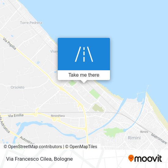 Via Francesco Cilea map