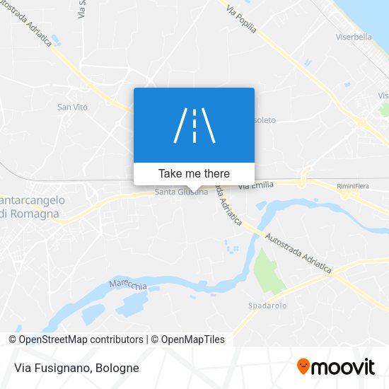 Via Fusignano map