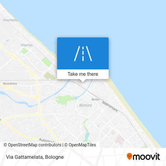 Via Gattamelata map