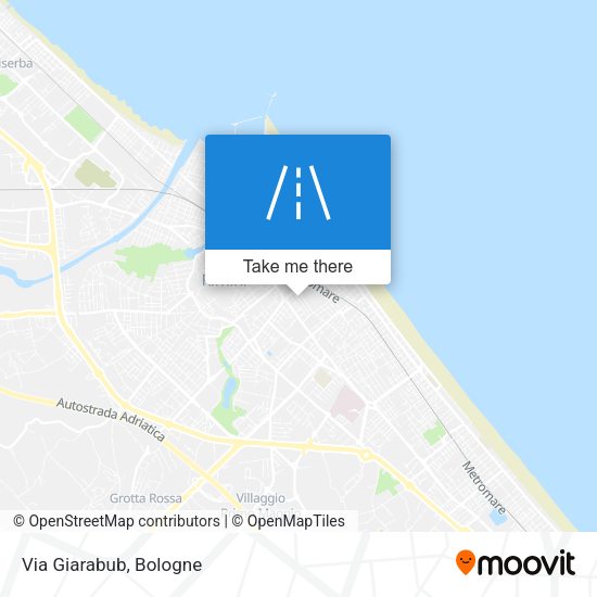 Via Giarabub map
