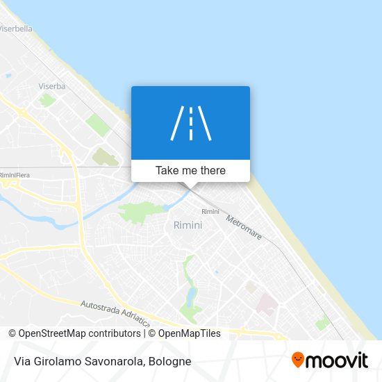 Via Girolamo Savonarola map