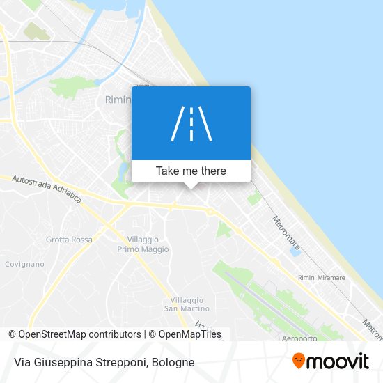 Via Giuseppina Strepponi map
