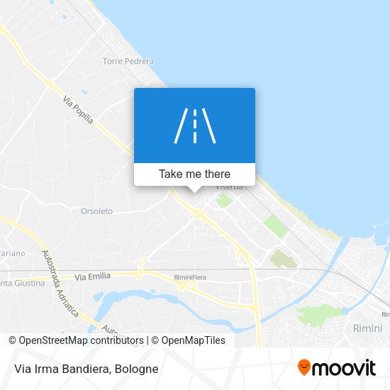 Via Irma Bandiera map