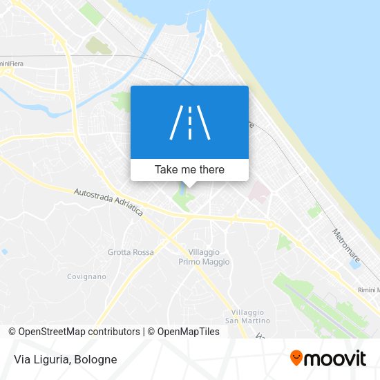 Via Liguria map
